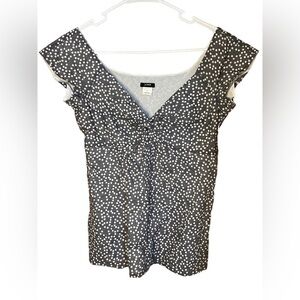 J Crew Polka Dot Top Blouse Womens Size 0 XS